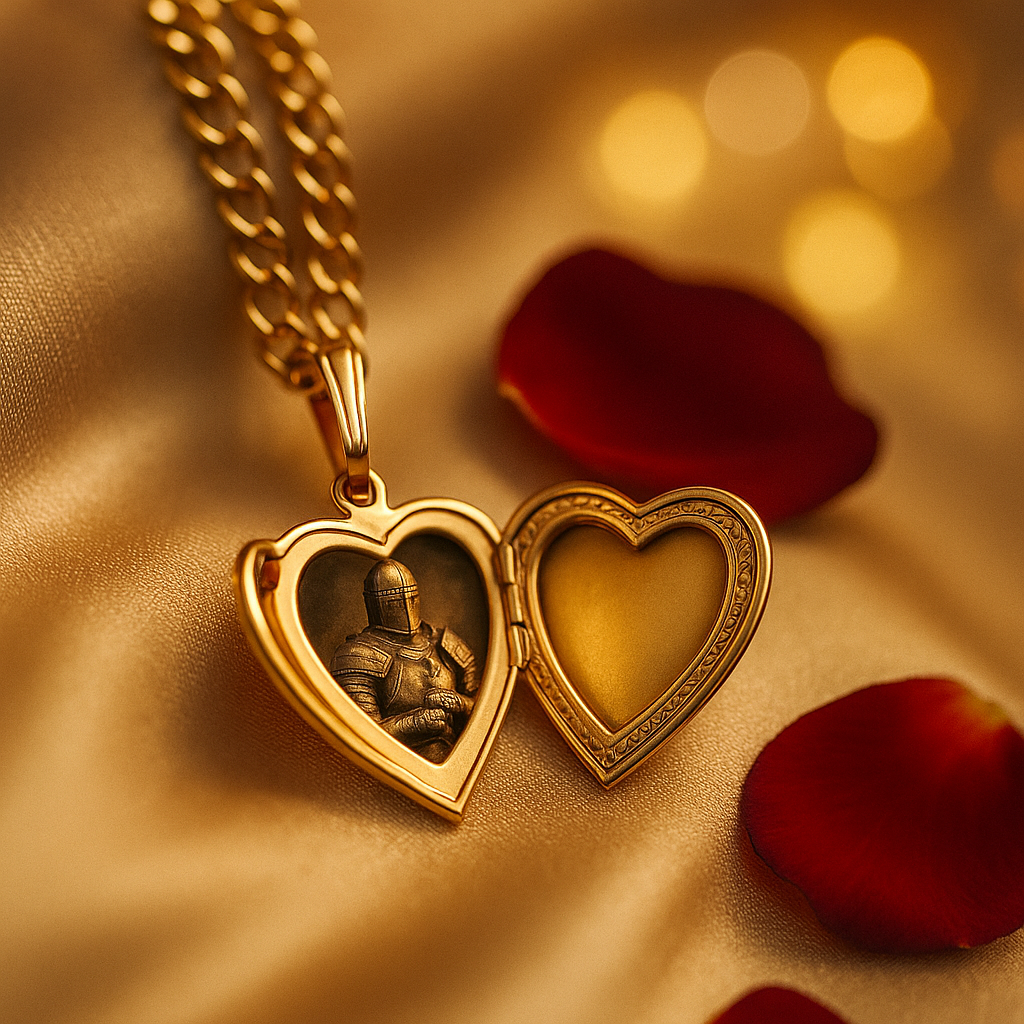 Heart of Gold Locket Necklace
