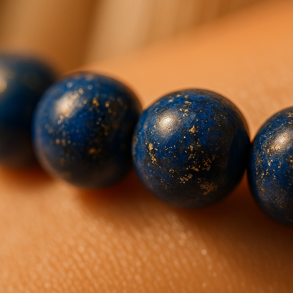 Lapis Lazuli Round Beads Bracelet
