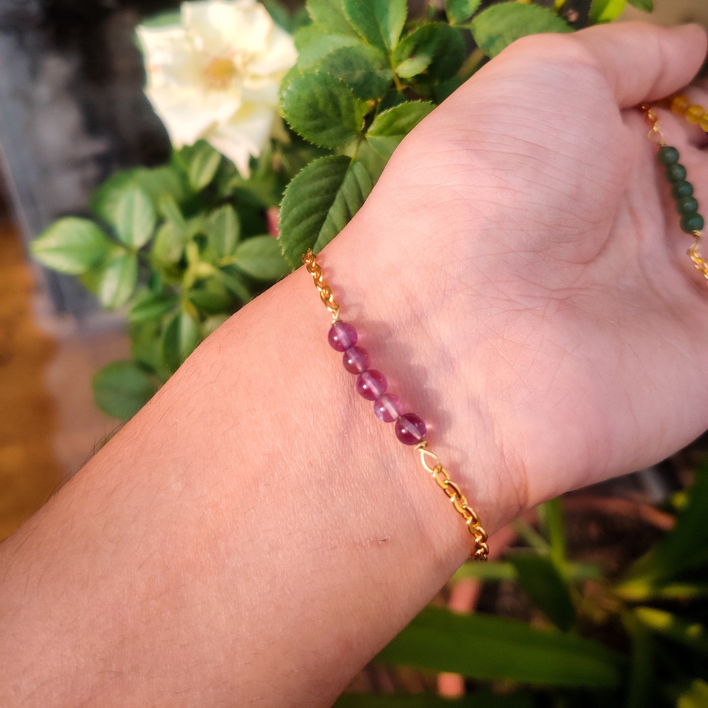 Crystal Bracelet with 2mm Beads