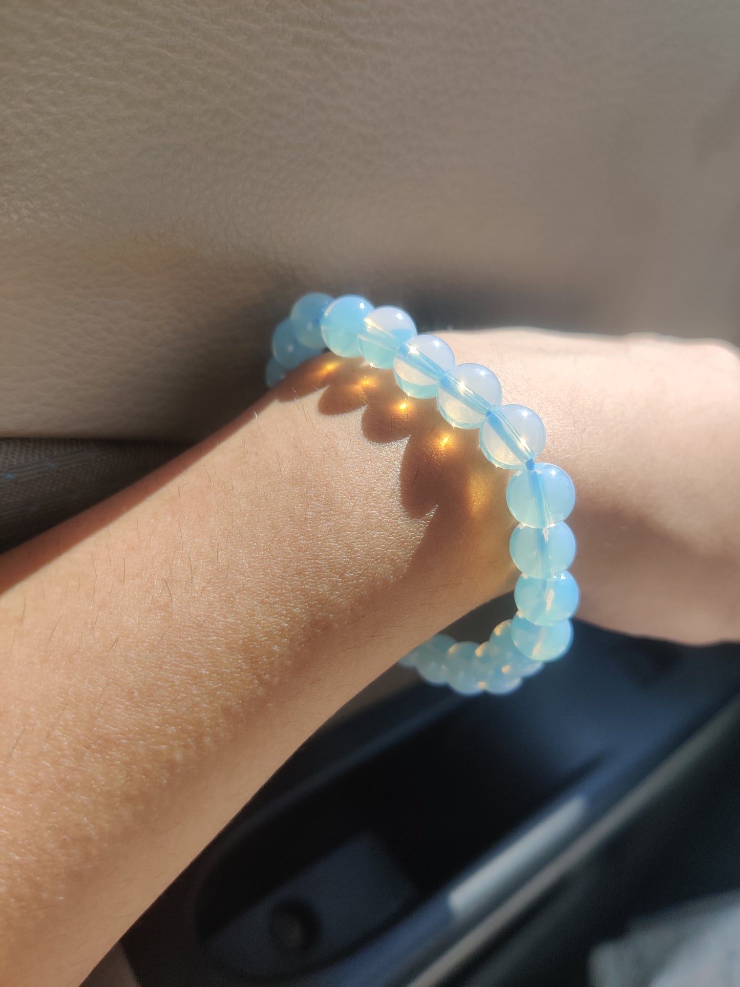 Opalite Round Beads Bracelet - 8 mm