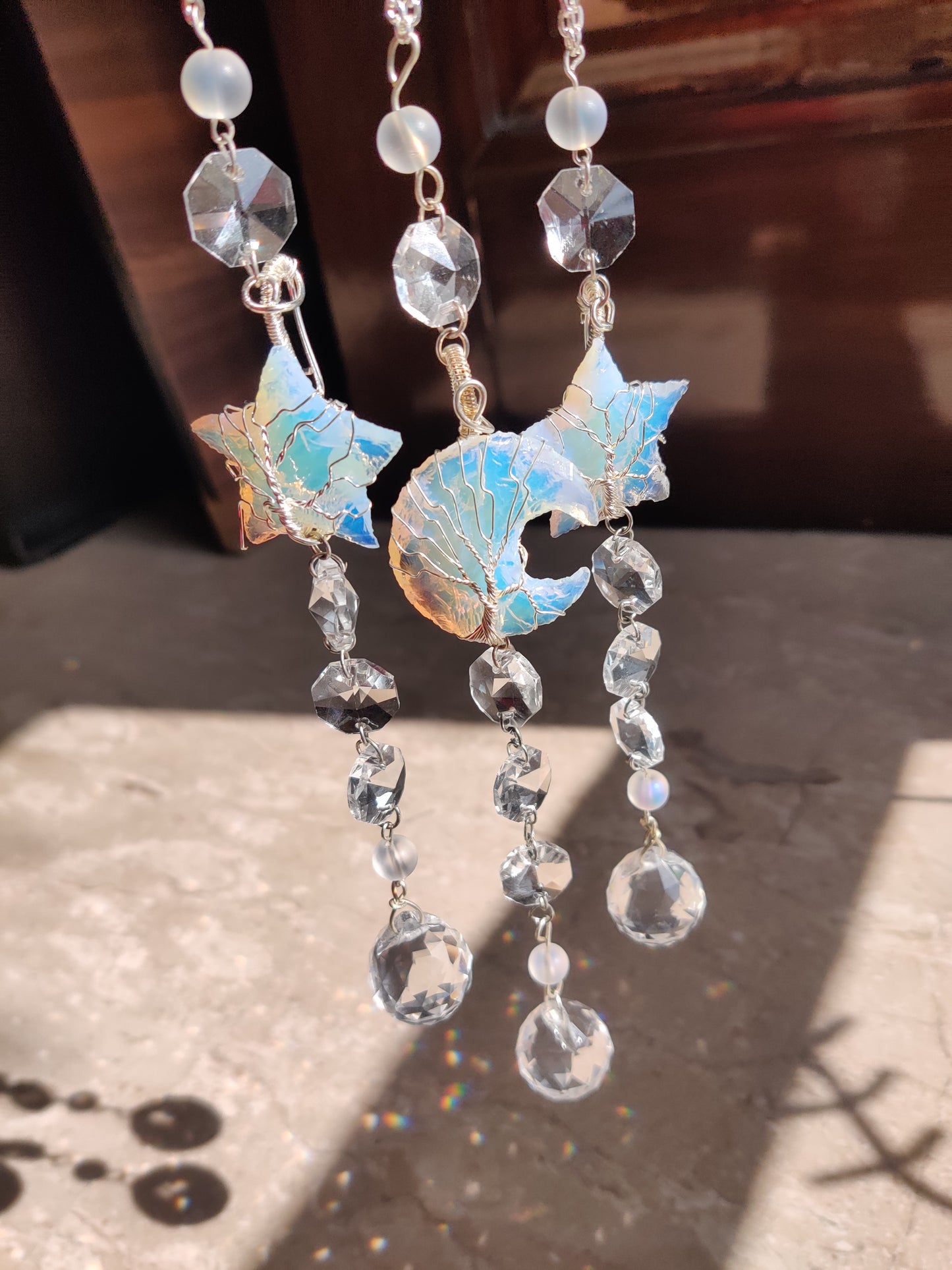 Moon/Star Rainbow Suncatchers