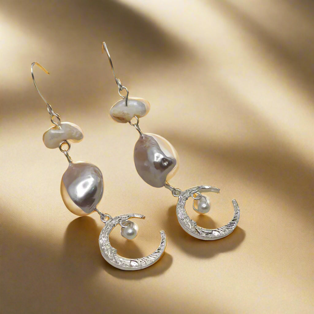 Ocean Moonlight Drop Earrings