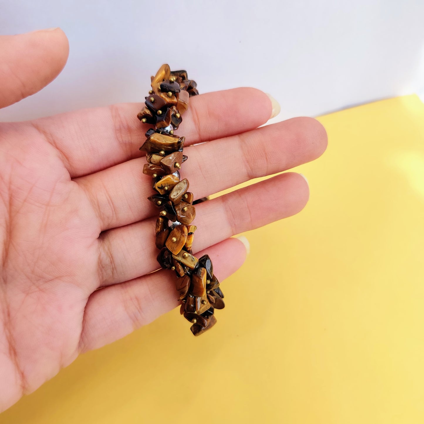 Tiger Eye Chips Bracelet