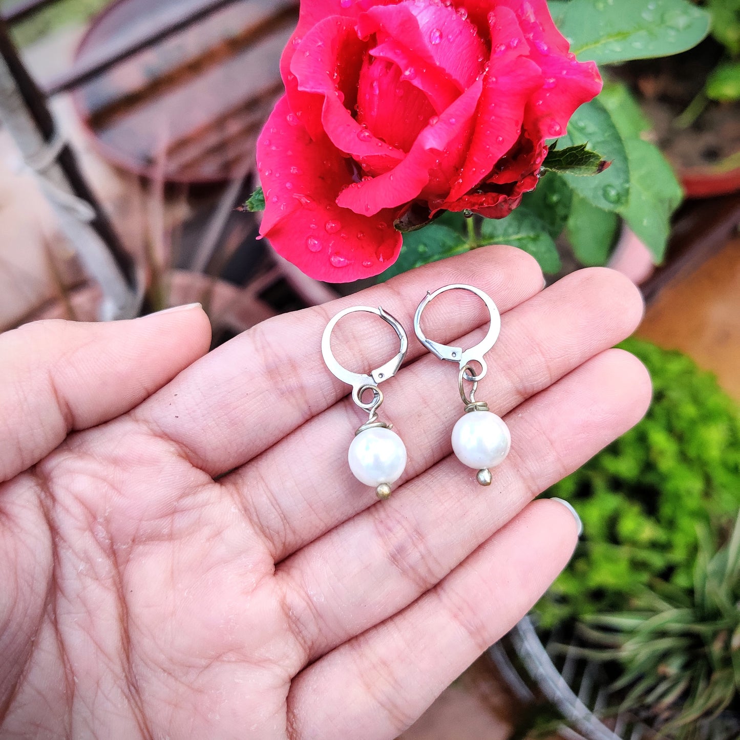 Classic Pearl Drop Earrings