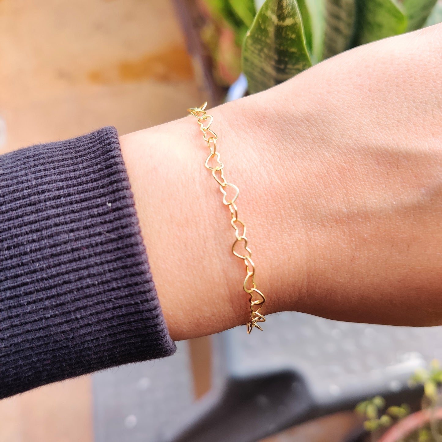 Endless Love Heart Chain Bracelet