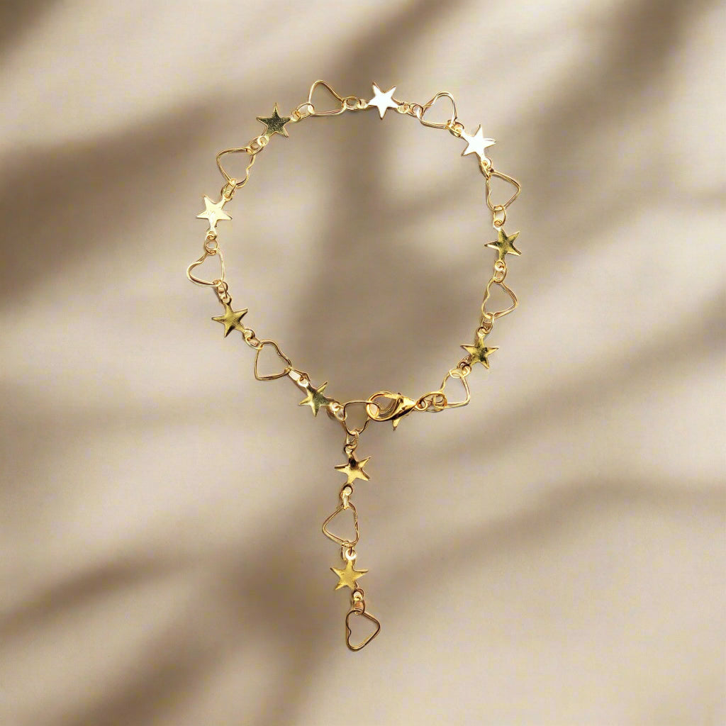 Stargirl Starry Hearts Anklet
