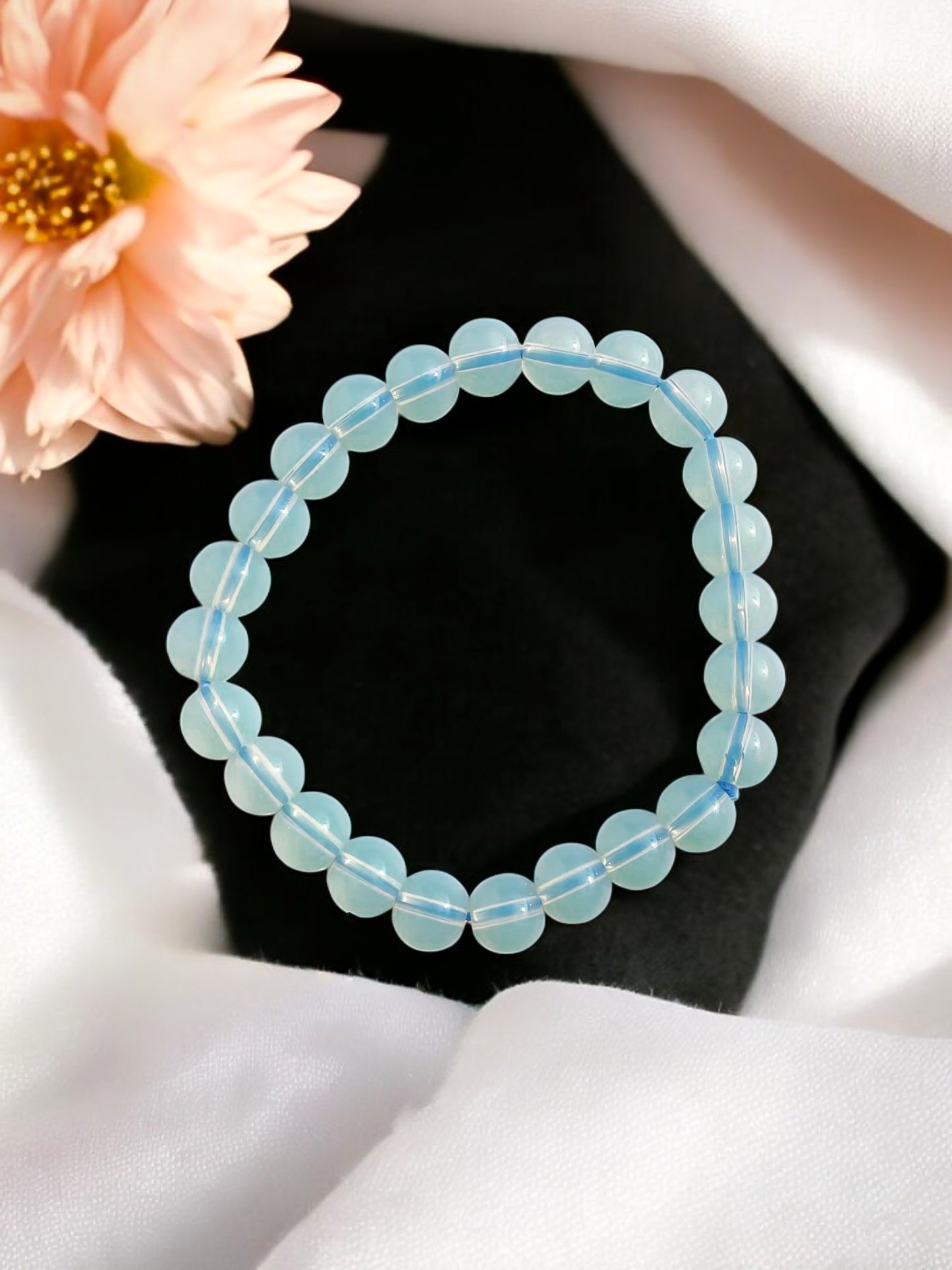 Opalite Round Beads Bracelet - 8 mm