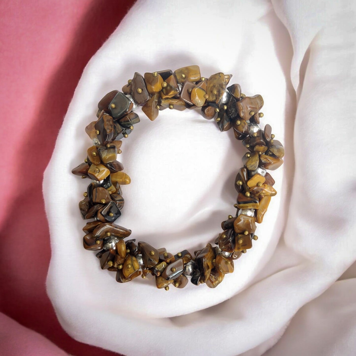 Tiger Eye Chips Bracelet