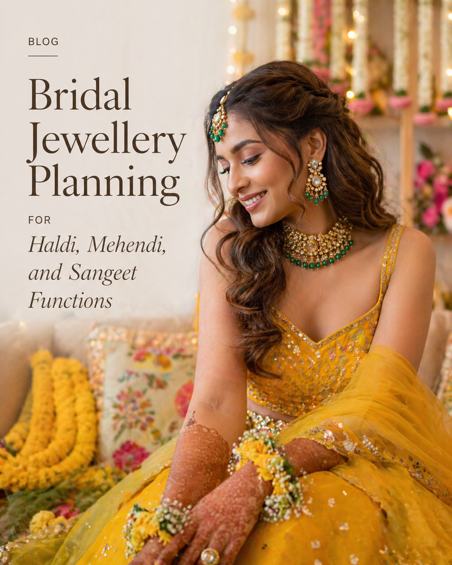 Bridal Jewellery Planning for Haldi, Mehendi, and Sangeet Functions