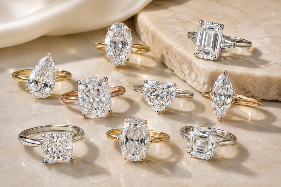From Oval to Pear: Celebrity Engagement Rings with Unique Cuts