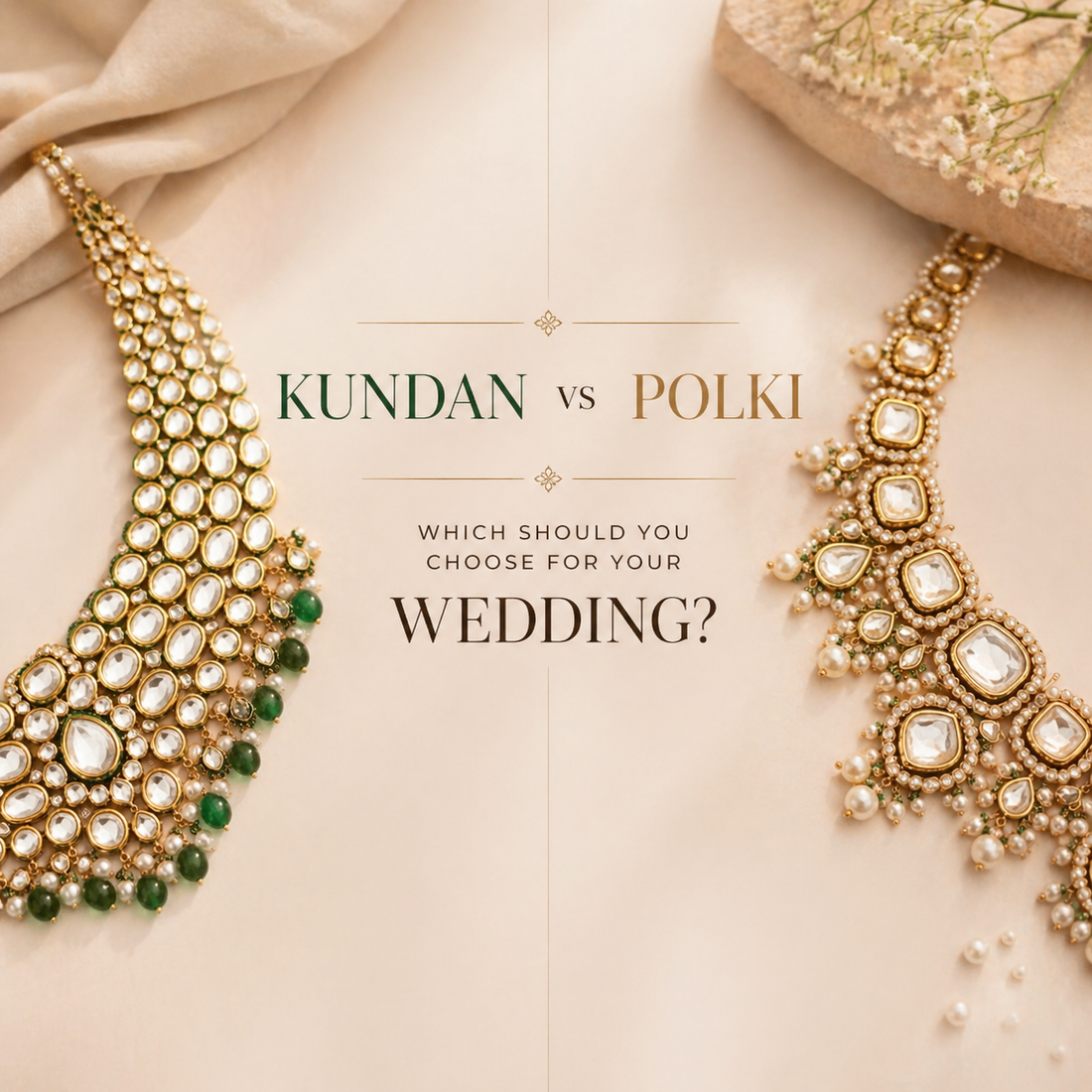 Kundan vs Polki: Which Bridal Jewellery to Choose?
