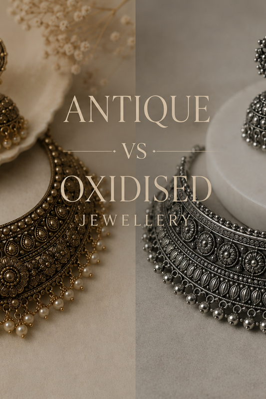 Oxidised Jewelry vs Antique Jewelry: Key Differences