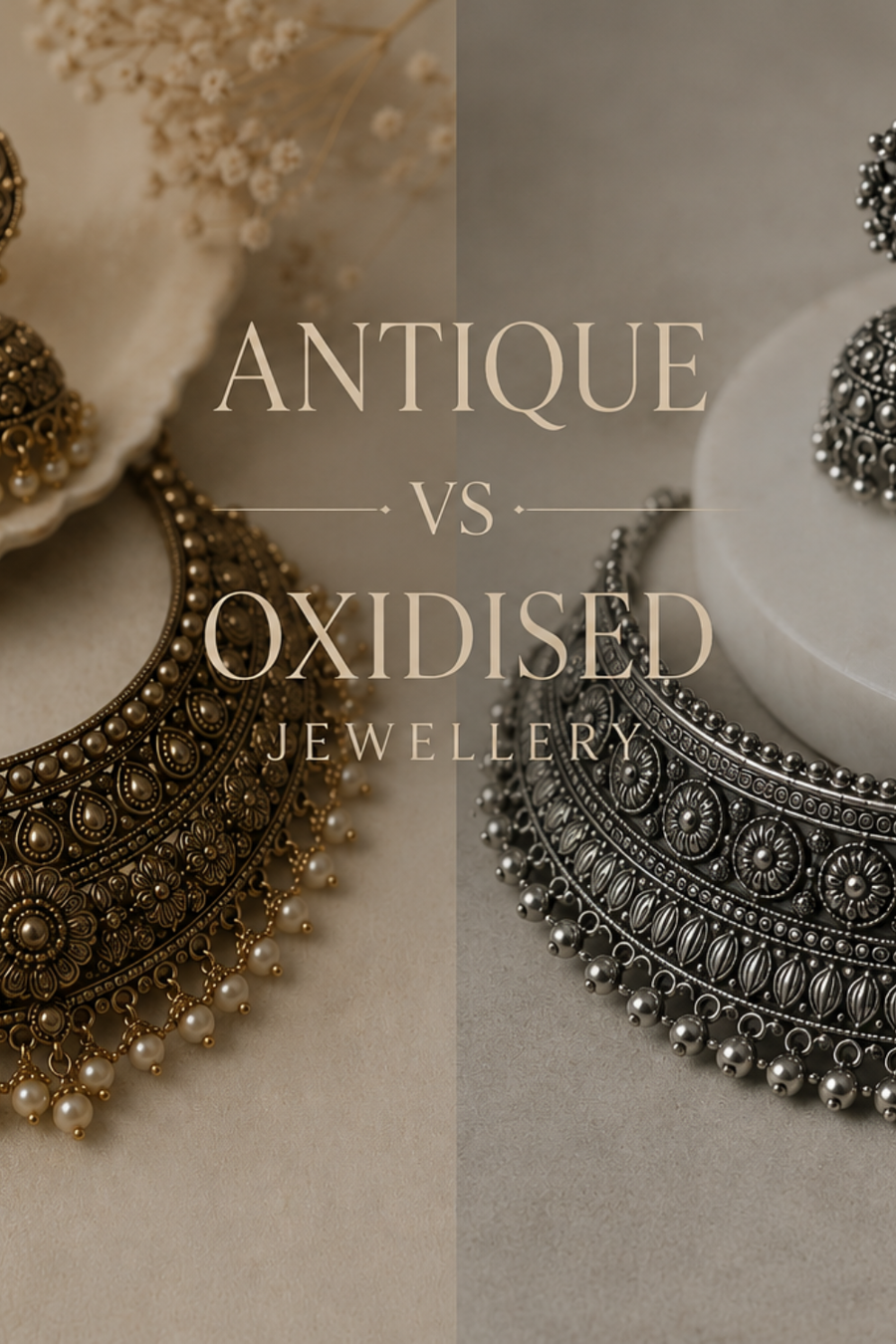 Oxidised Jewelry vs Antique Jewelry: Key Differences