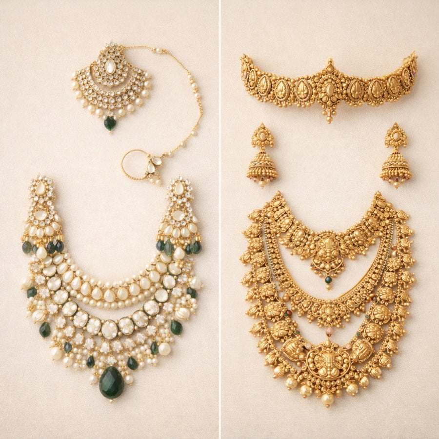 The Real Difference Between North Indian and South Indian Bridal Jewellery