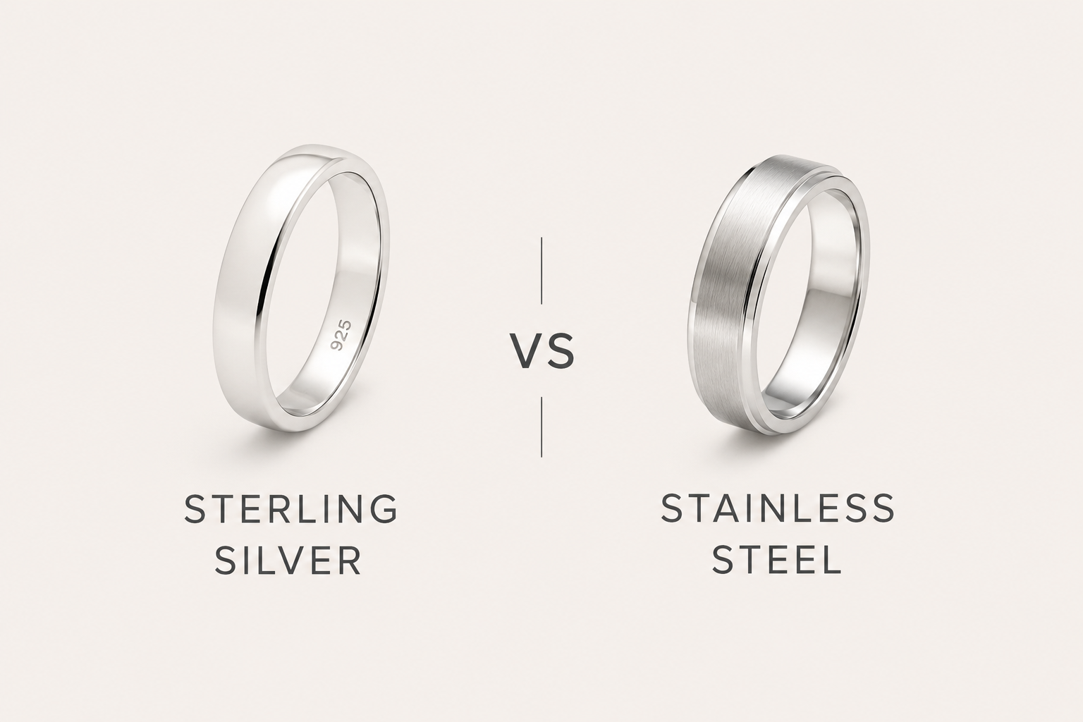 Sterling Silver vs Stainless Steel: Which is Better? – Amorella