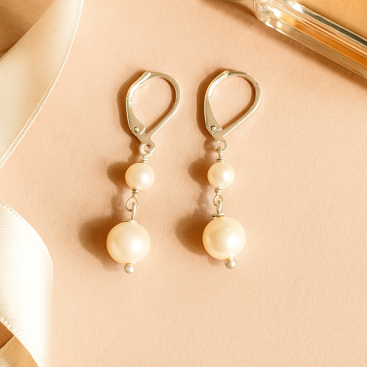Aurora Classic Pearl Danglers
