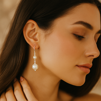 Aurora Classic Pearl Danglers