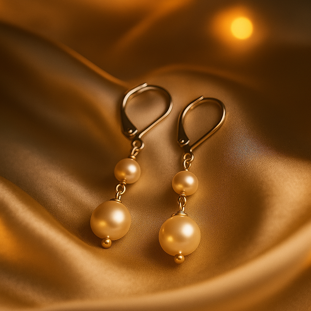 Aurora Classic Pearl Danglers