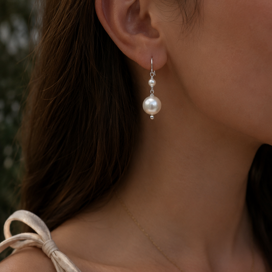 Aurora Classic Pearl Danglers