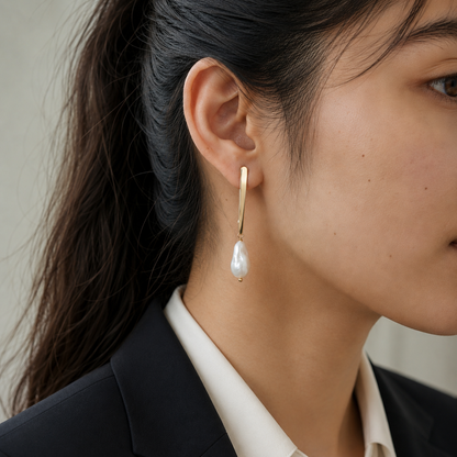 Aurelia Baroque Pearl Drop Earrings