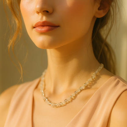 Pure Aura Crystal Quartz Necklace