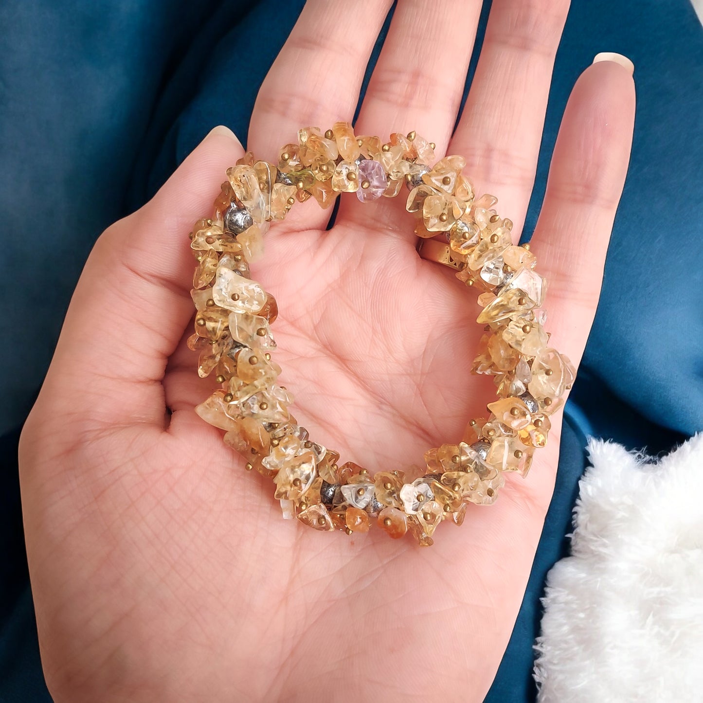 Citrine Crystal Chips Bracelet