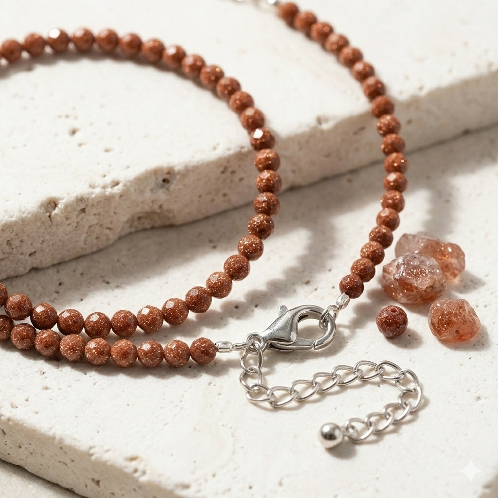Lueur Sunstone Anklet