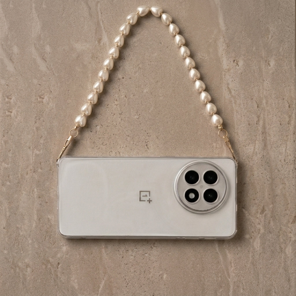 Heart Pearl Phone Chain