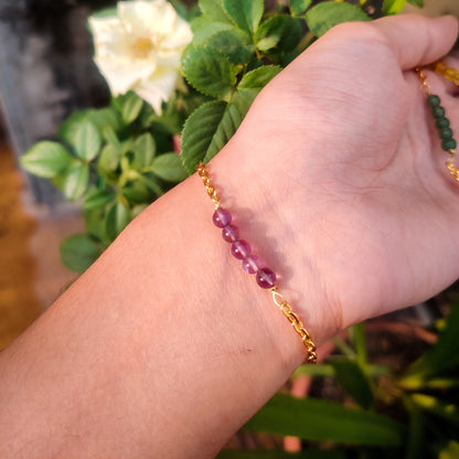 Crystal Bracelet with 2mm Beads
