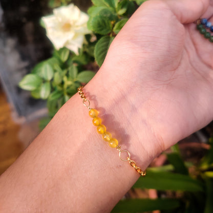 Crystal Bracelet with 2mm Beads