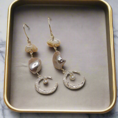 Ocean Moonlight Drop Earrings