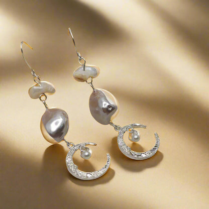 Ocean Moonlight Drop Earrings