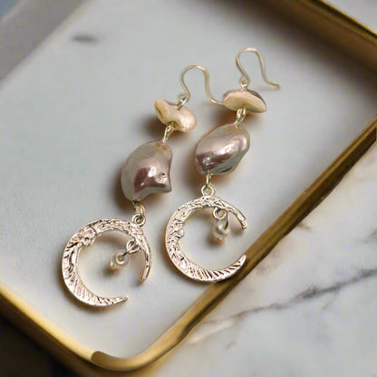 Ocean Moonlight Drop Earrings