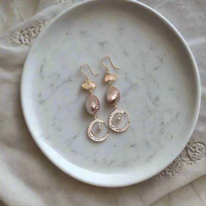 Ocean Moonlight Drop Earrings