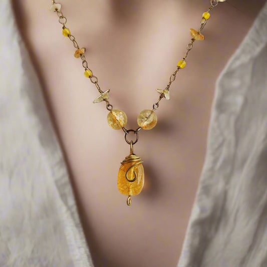 Sunshine Citrine Necklace