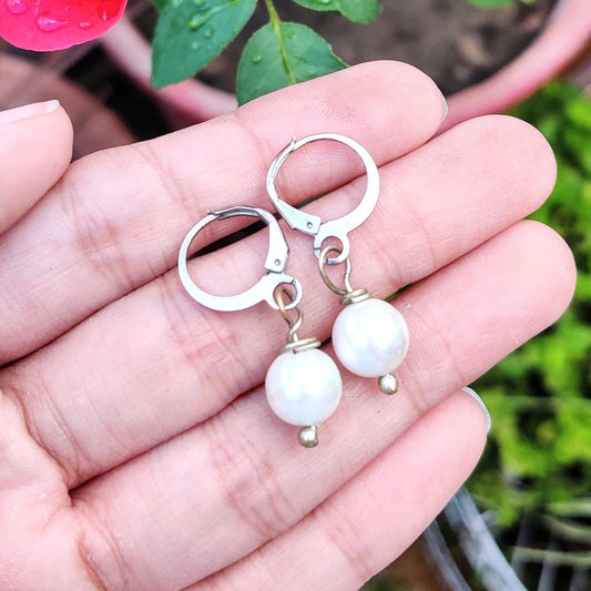 Classic Pearl Drop Earrings