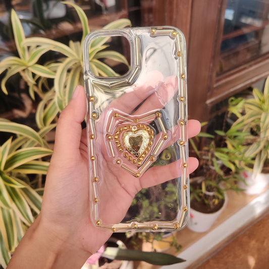 Clear Heart Locket iPhone Case