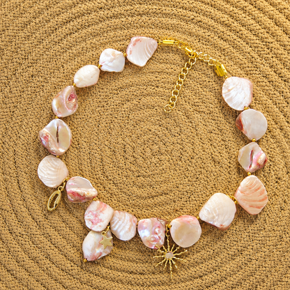 Amalfi Blush Pink Mother of Pearl Necklace