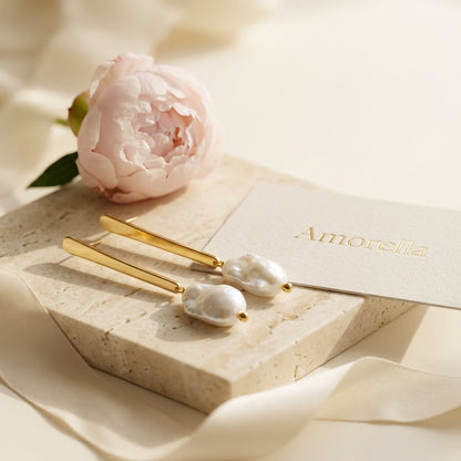 Aurelia Baroque Pearl Drop Earrings