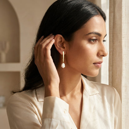 Aurelia Baroque Pearl Drop Earrings